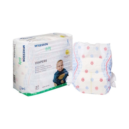 Mckesson Baby Diaper, Size 5, 27PK BD-SZ5